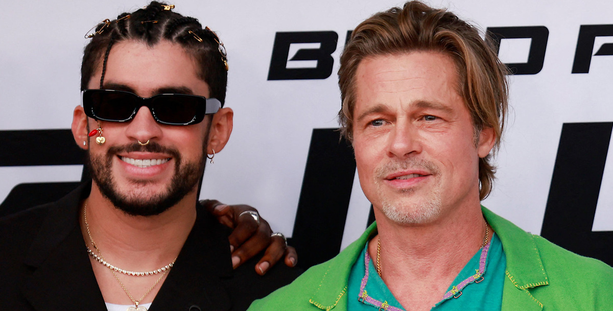 Brad Pitt y Bad Bunny brillan juntos en Bullet Train