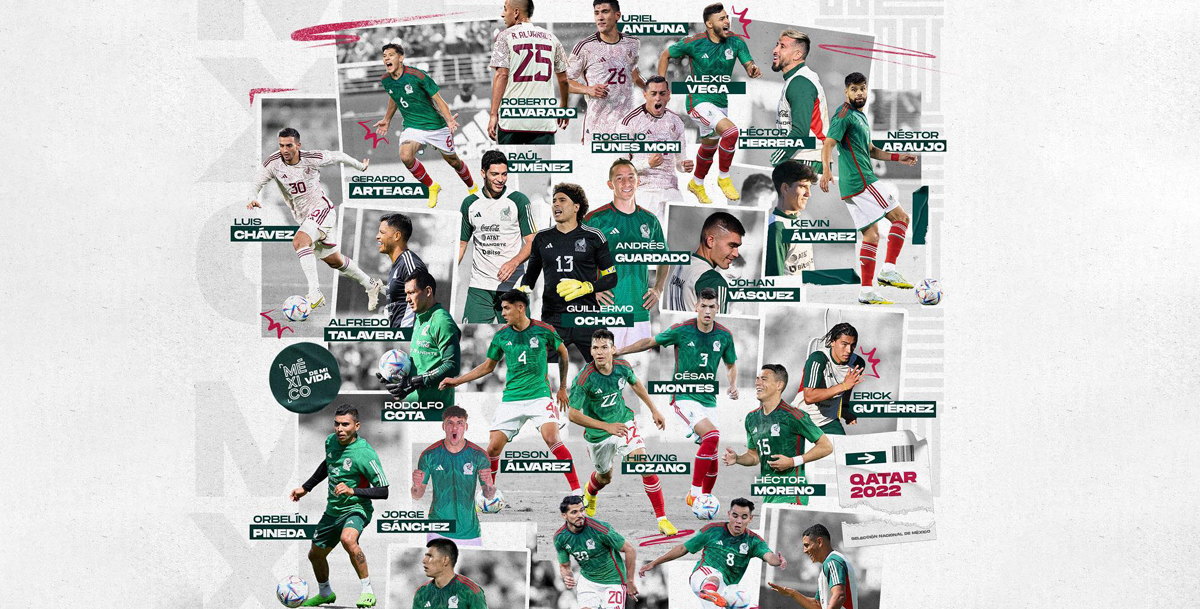 Selección Mexicana: Convocados definitivos para Qatar 2022