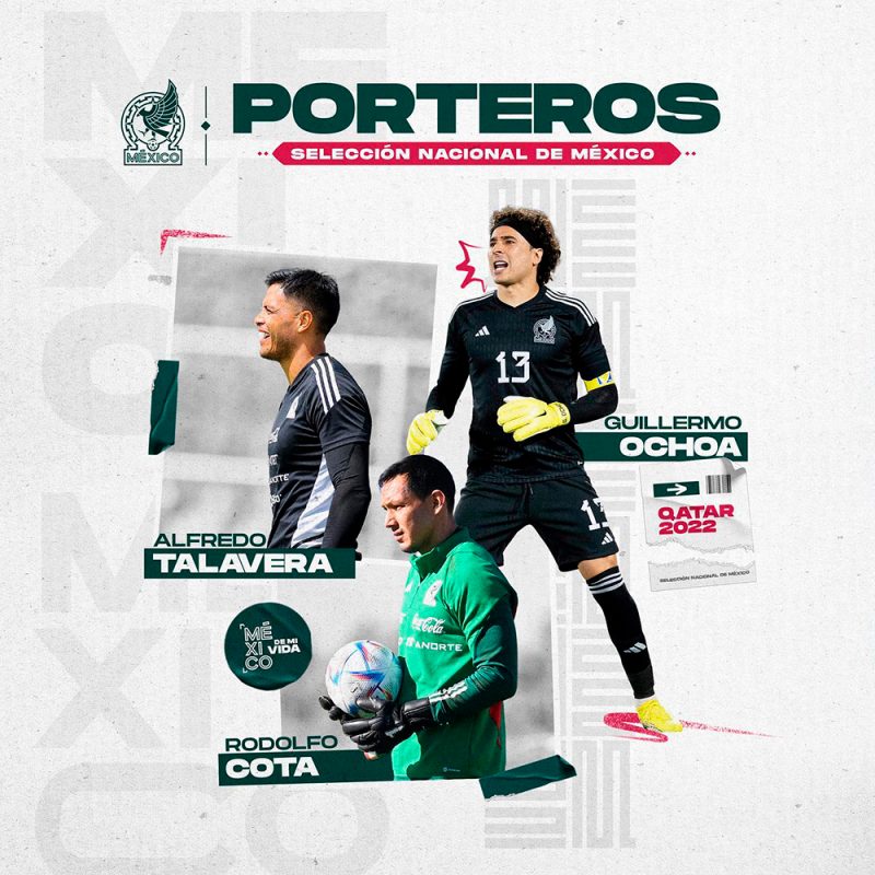 Porteros de la Selección Mexicana convocados a Qatar