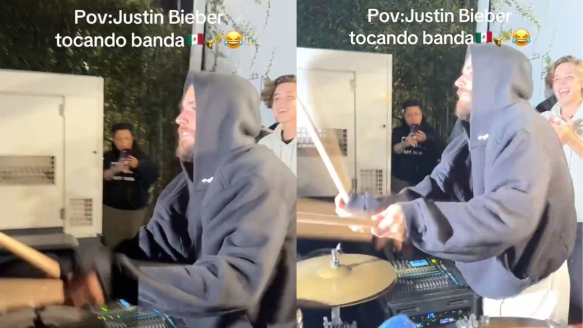 Justin Bieber se vuelve viral al tocar tambora y cantar música de banda en Los Ángeles